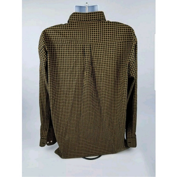 Peter Millar Brown Black Plaid Button Front Shirt - Picture 4 of 6